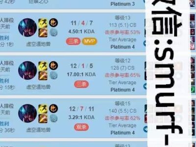 美服LOL 打分至钻4