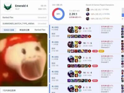 S14定位赛代练-美服LOL白金段-全胜已至翡翠